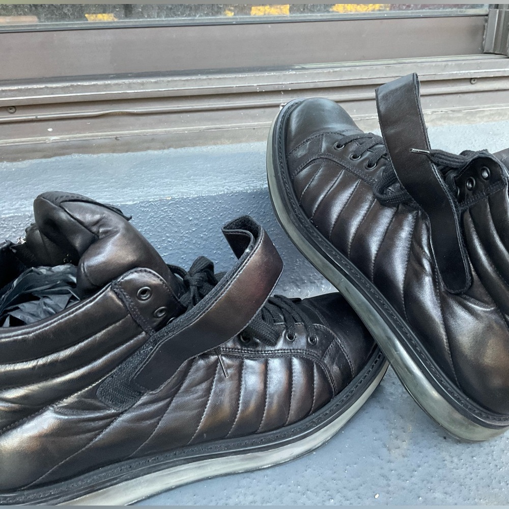 Prada ‘Levitate’ Quilted Sneaker- Black Leather